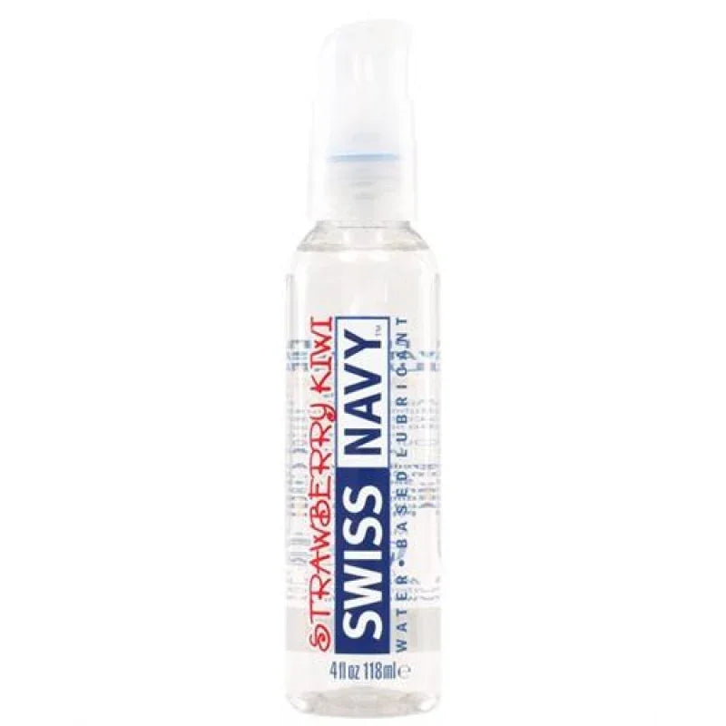 Swiss Navy Flavors Water Based Lubricant - Strawberry Kiwi 4 Fl. Oz. - MyPleasure