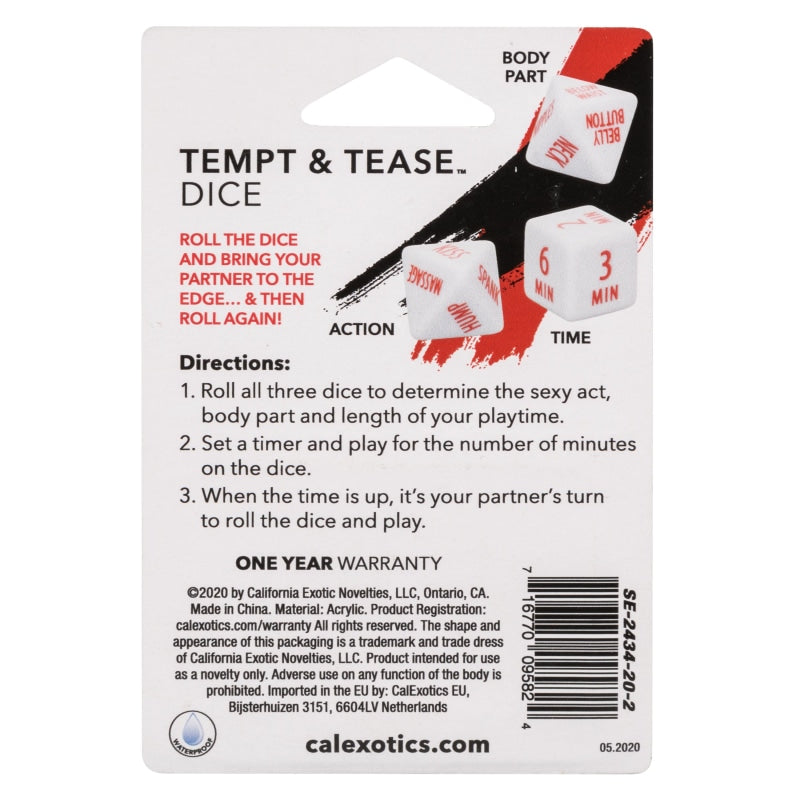 Tempt and Tease Dice - Games