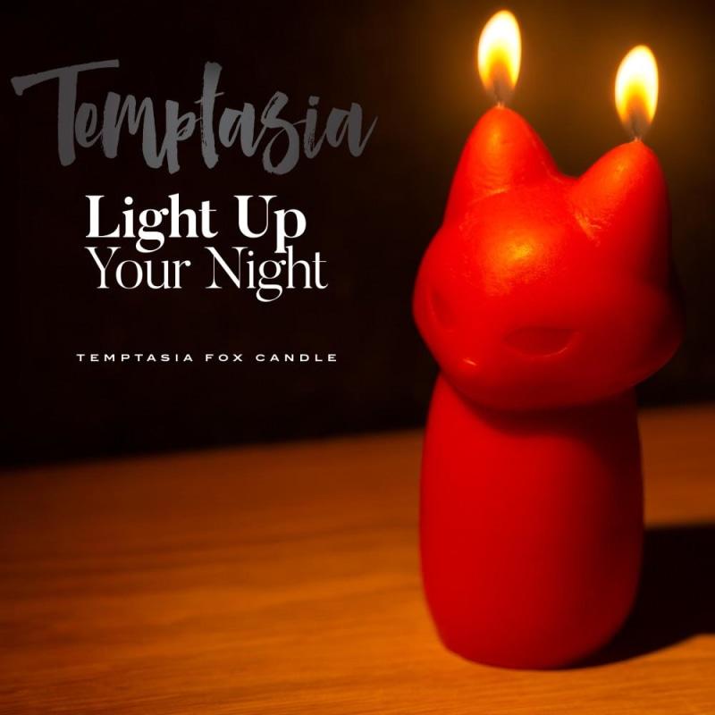 Temptasia - Fox Drip Candle - Red - Bath & Body