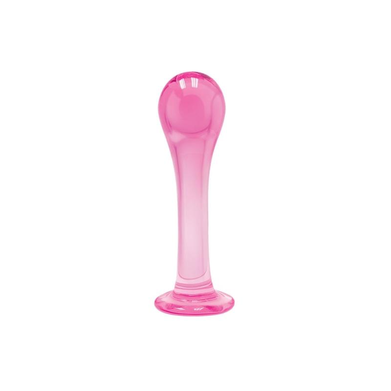 The 9's First Glass Droplet Anal & Pussy Stimulator - Pink ICB2634-2