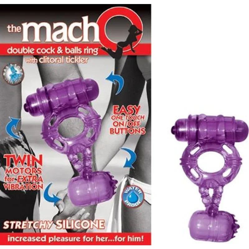 The Macho Double -Purple Cock and Balls - MyPleasure