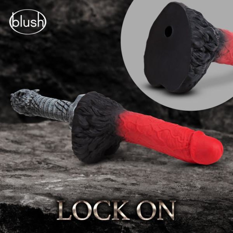 The Realm - Lycan - Lock on Werewolf Dildo - Red - Dildos & Dongs