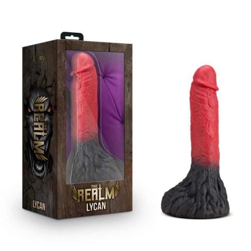 The Realm - Lycan - Lock on Werewolf Dildo - Red - Dildos & Dongs