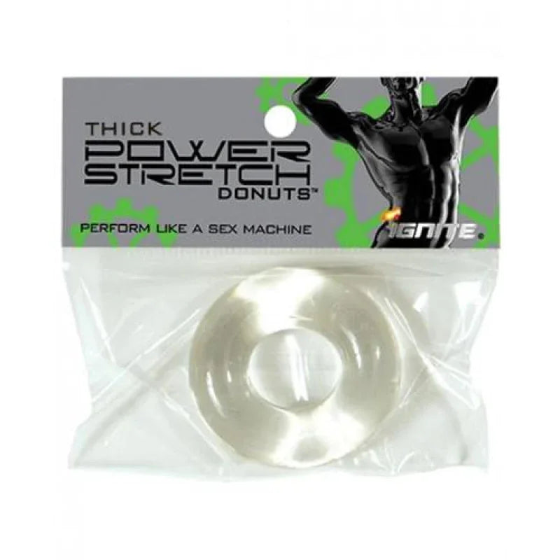 Thick Power Stretch Donuts - Clear - MyPleasure