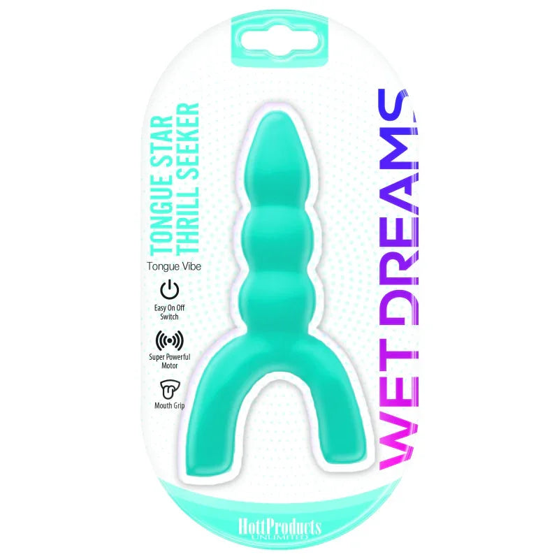 Tongue Star Thrill Seaker Tongue Vibe - Blue - MyPleasure
