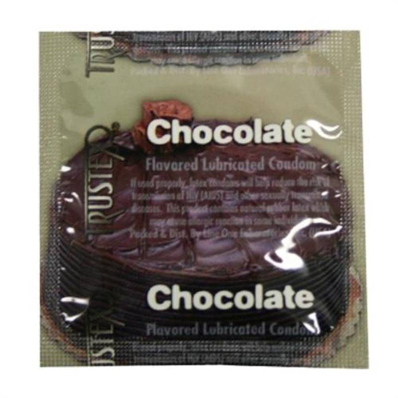 Trustex Flavored Lubricated Condoms - 3 Pack - Chocolate AL-4020