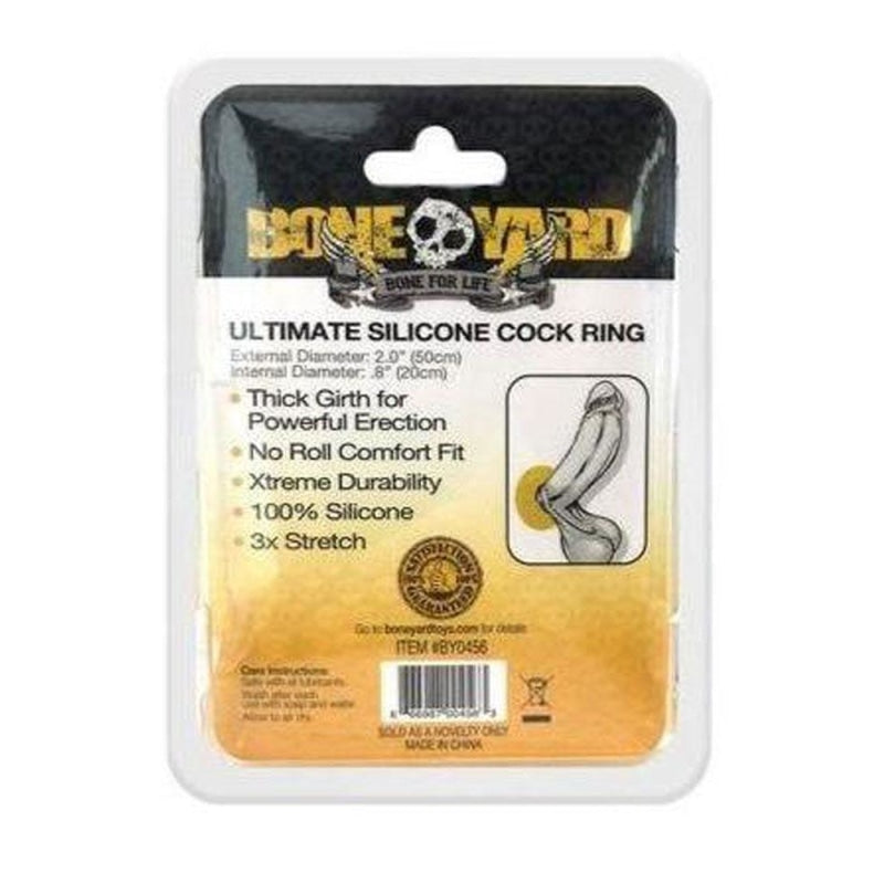 Ultimate Silicone Cock Ring - Yellow