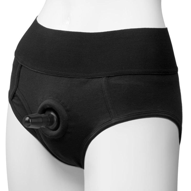 Vac- U- Lock Panty Harness With Plug - Briefs - S/ M