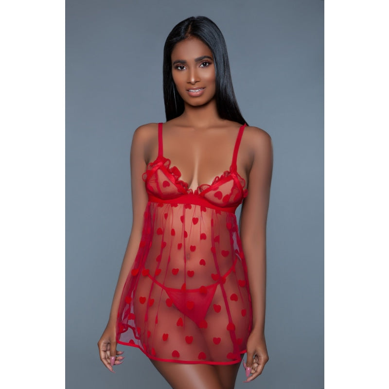 Valentina Slip - Large - Red - Lingerie & Sexy Apparel