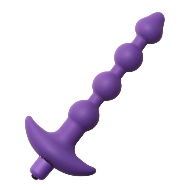 Violet Vibrating Silicone Anal Beads TV-AD839