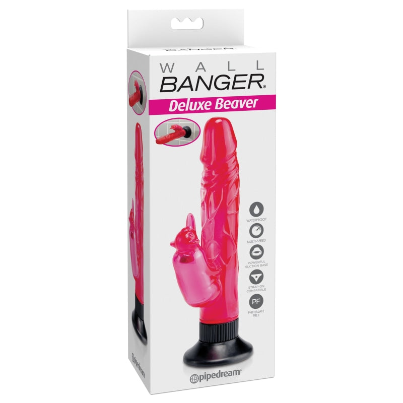 Waterproof Beaver Wall Bangers Deluxe - Pink PD1654-11