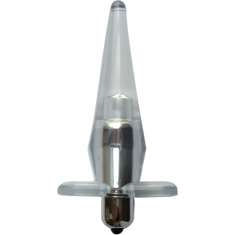 Wet Dreams Go Deep Anal Probe With  Vibrating Bullet - Clear HTP2940