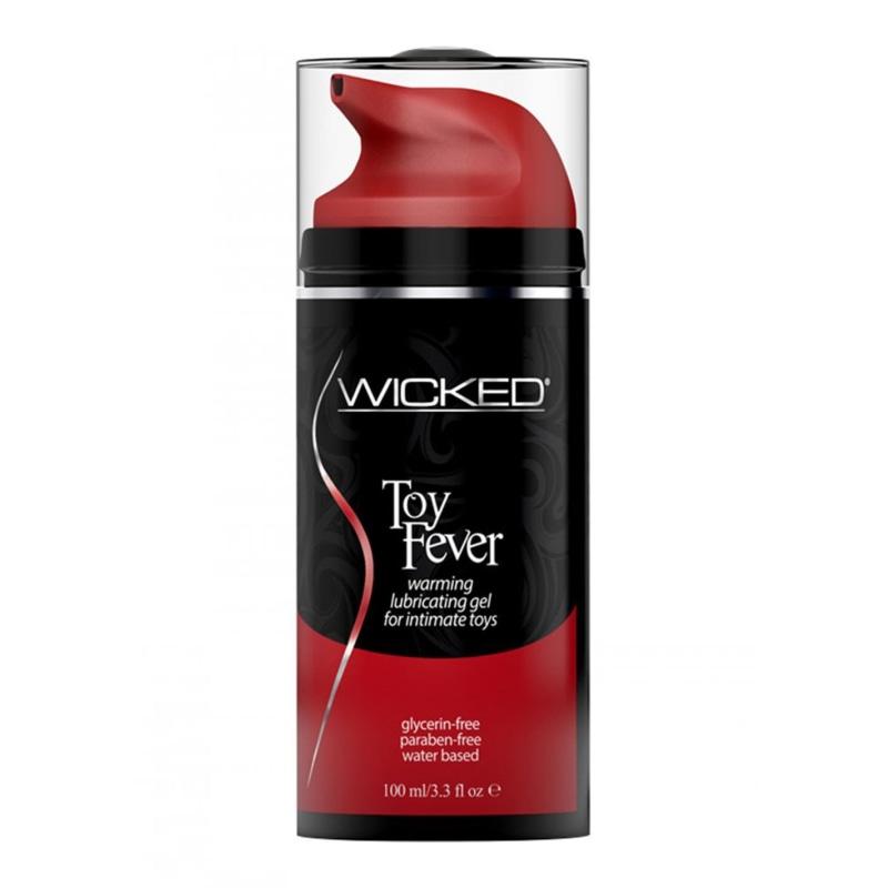 Wicked Toy Fever Warming Lubricating Gel Water Based for Intimate Toys 3.3 Ounce WS-90223