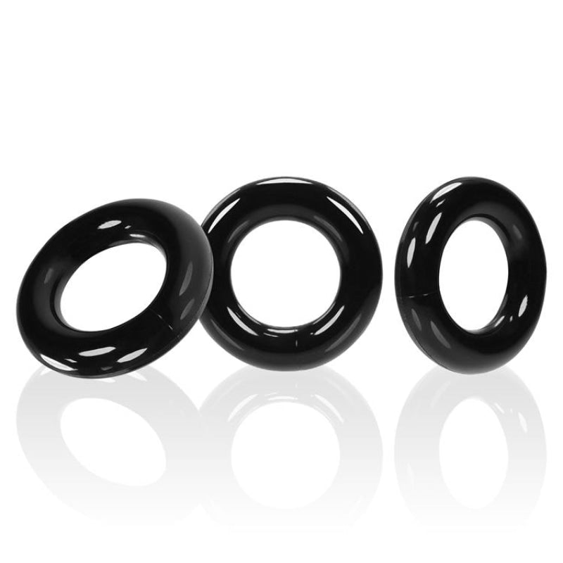 Willy Rings 3-Pack Cockrings - Black - Cockrings